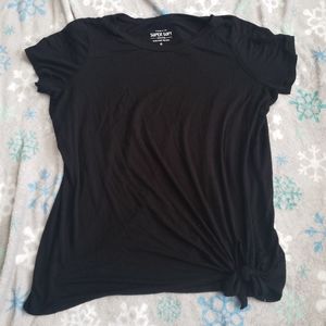 Torrid super soft black knot tee size 0